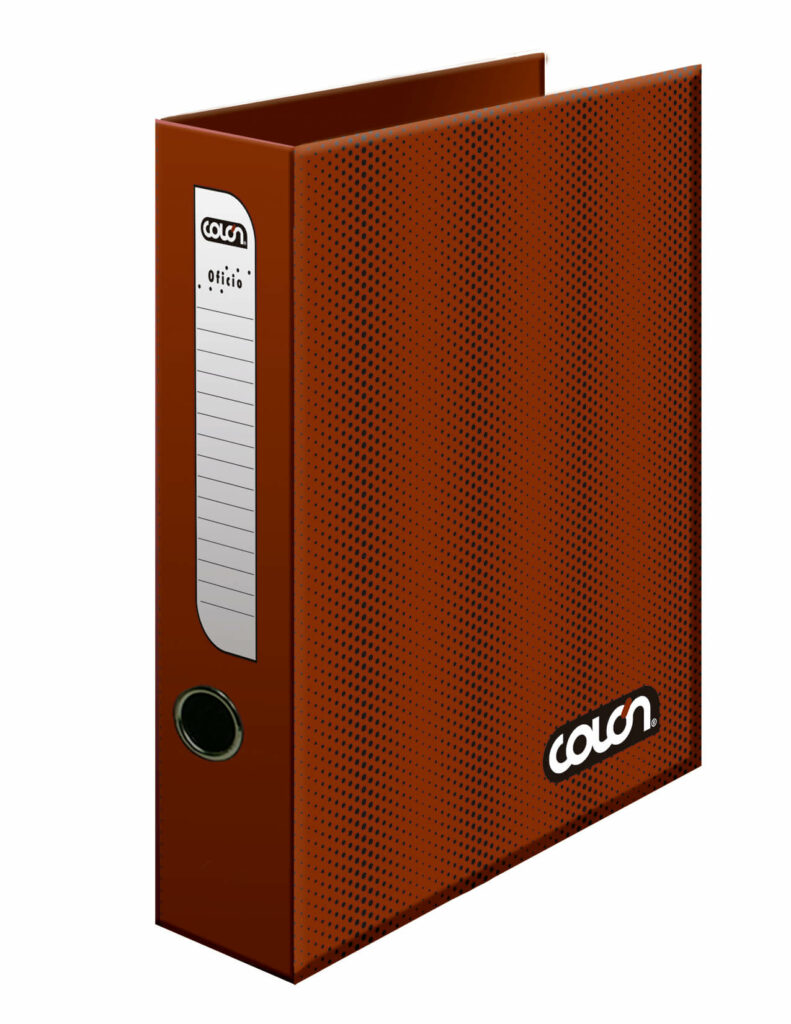 ARCHIVADOR OFICIO LOMO ANGOSTO BURDEO [350 HOJAS/CARTÓN DURO] UD