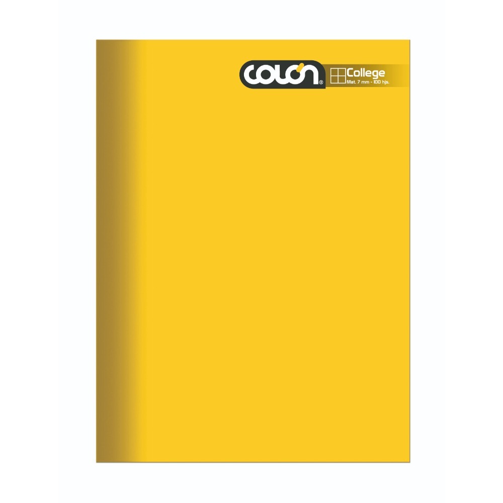 CUADERNO COLLEGE CUADRICULADO 7 mm 100 hojas 1 unid - COLON