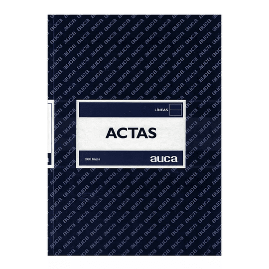 LIBRO DE OFICINA TIPO ACTA 200 hojas 1 unid - AUCA
