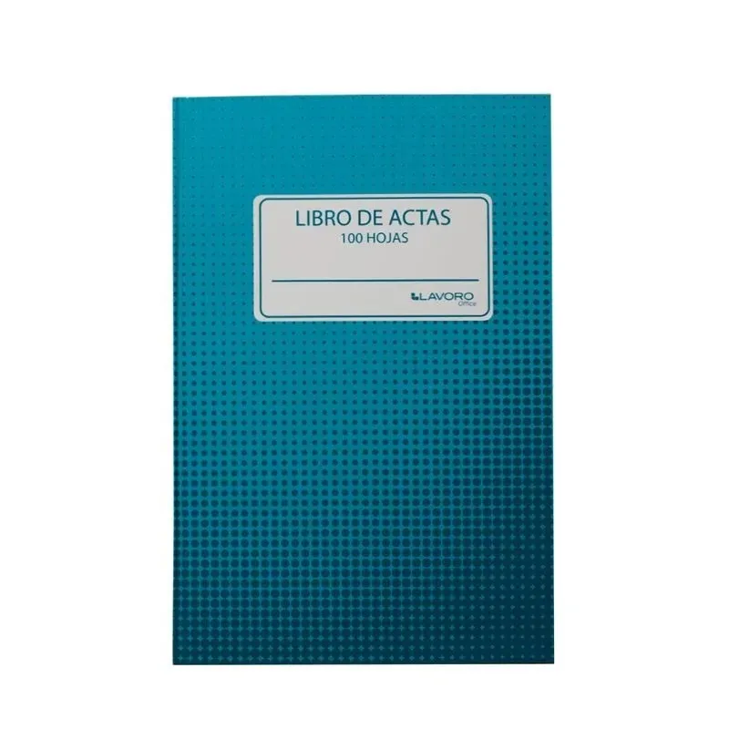 LIBRO DE OFICINA TIPO ACTA 100 hojas 1 unid - LAVORO