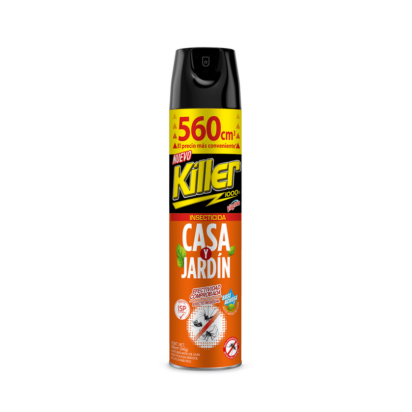 INSECTICIDA AEROSOL CASA Y JARDIN 560 cc - KILLER 1000
