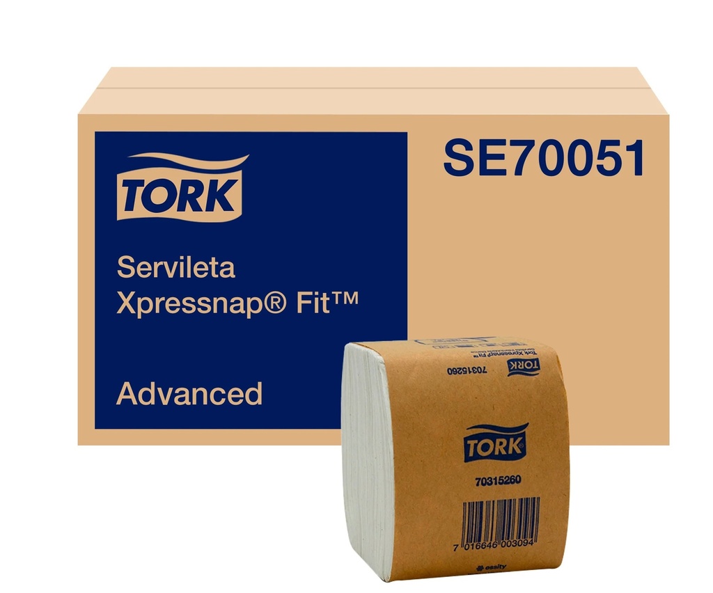 SERVILLETA  XPRESSNAP FIT 18 Paq. x 240 unid - TORK SE70051