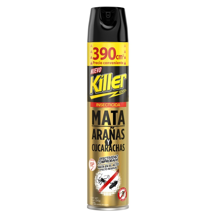 INSECTICIDA AEROSOL  ARAÑAS/CUCARACHA 390 CC