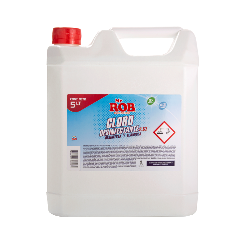CLORO TRADICIONAL 2,5% 5 L - MR.ROB