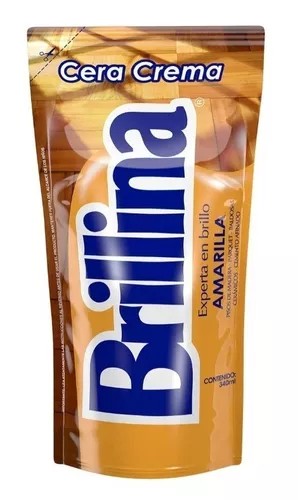 CERA PARA PISOS CREMA DOYPACK AMARILLA 360 cc - BRILLINA
