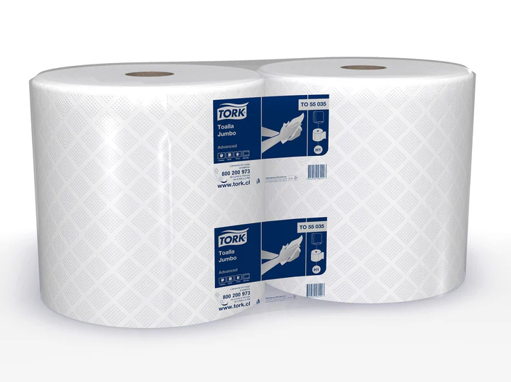TOALLA JUMBO D/H 2 Rollos x 200 m - TORK TO55035