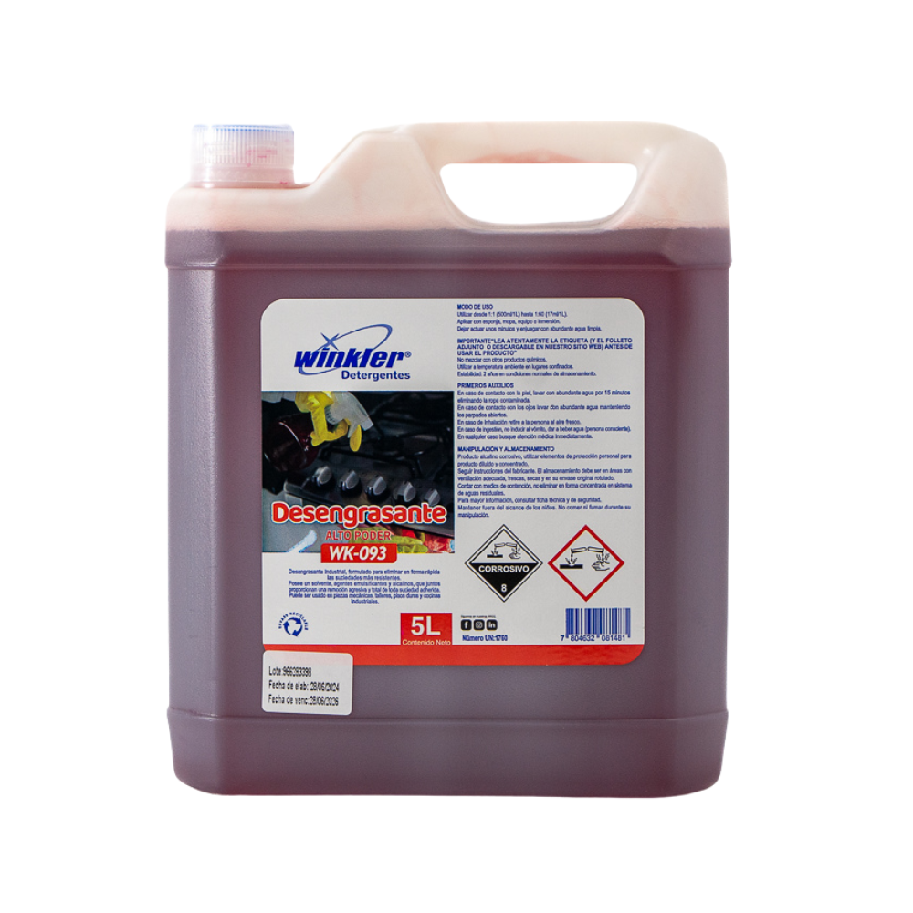 DESENGRASANTE ALTO PODER 5 L - WINKLER