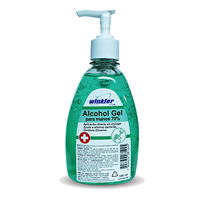 ALCOHOL GEL TAPA PUSH PULL Env. 340 mL - WINKLER