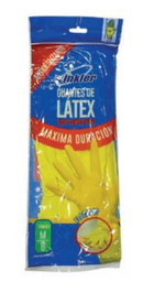 [AS89WK002] GUANTES LATEX AMARILLO 13" Talla M - WINKLER