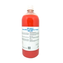 [AS85WK013] CERA ACRILICA AUTOBRILLO HOGAR ROJA (9%) 1L