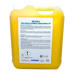[AS85WK016] CERA ACRILICA AUTOBRILLO HOGAR AMARILLA (9%) 5 L - WINKLER