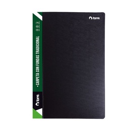 [OF91TR021] CARPETA OFICIO 20 FUNDAS VINIL LISO S/DISEÑO 1 unid - TORRE