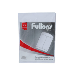 [OF91PR135] SOBRE SACO BLANCO OFICIO 90 g 1 unid - FULTONS