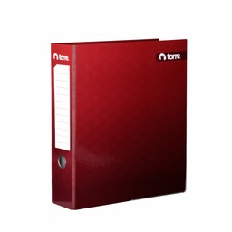 [OF91TR149] ARCHIVADOR CARTÓN DURO CARTA 350 HOJAS BURDEO ANILLOS LOMO ANGOSTO 1 unid - TORRE