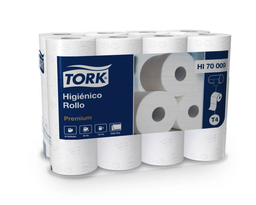 [AS83TK004] HIGIENICO PREMIUM ROLLO D/H 48 Rollos (2x24) x 20 m - TORK HI70009