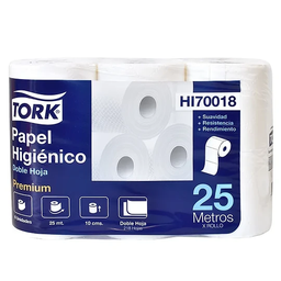 [AS83TK006] HIGIENICO PREMIUM ROLLO D/H 48 Rollos (8x6) x 25 m - TORK HI70018