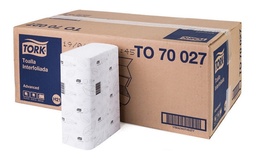 [AS83TK104] TOALLA ELEVATION INTERFOLIADA D/H 16 Paq. x 200 unid - TORK TO70027