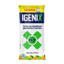 [AS89DM001] PAÑO ABSORBENTE MULTIUSO DESINFECTANTE Paq. 35 unid - IGENIX