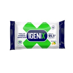 [AS89DM003] PAÑO ABSORBENTE MULTIUSO DESINFECTANTE Paq. 50 unid - IGENIX