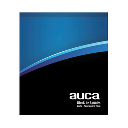 [OF91AU023] BLOCK CARTA EMPASTADO MAT - 7 mm 80 hojas 1 unid -  AUCA