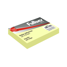 [OF91PR159] NOTA ADHESIVA PAPEL AMARILLO 127X76 MM 100 hojas 1 unid - FULLTONS